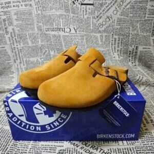 BEST NWT | Women's Mink Suede Birkenstock Boston Shoes